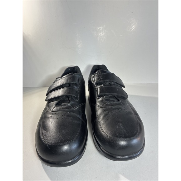 SAS-TRIPAD COMFORT Mens size 11.5 M Black Leather Comfort Shoe Double Strap - Picture 2 of 9